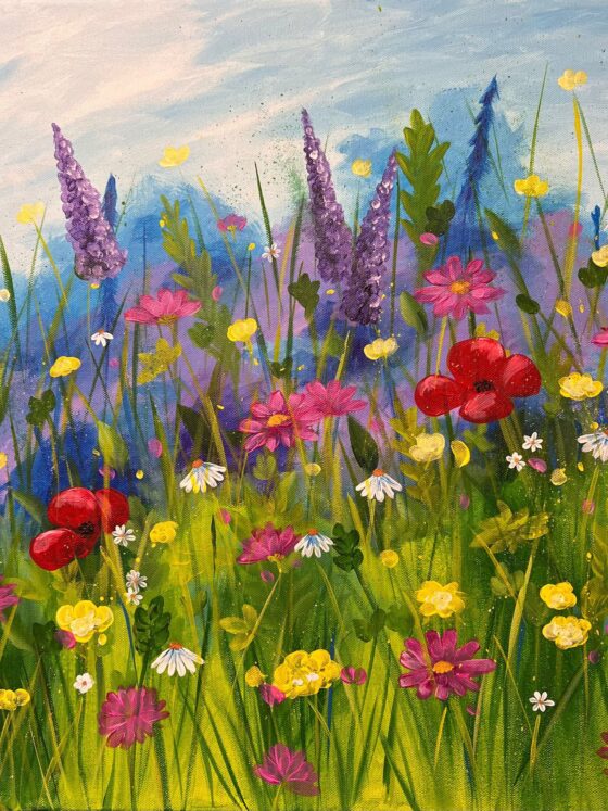 Painting of Summer flowers